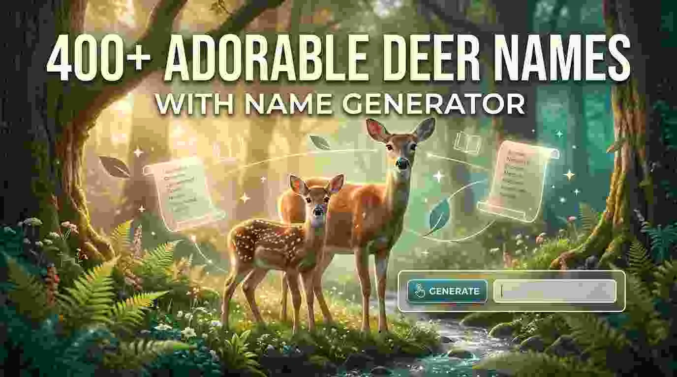 Adorable Deer Names With Name Generator